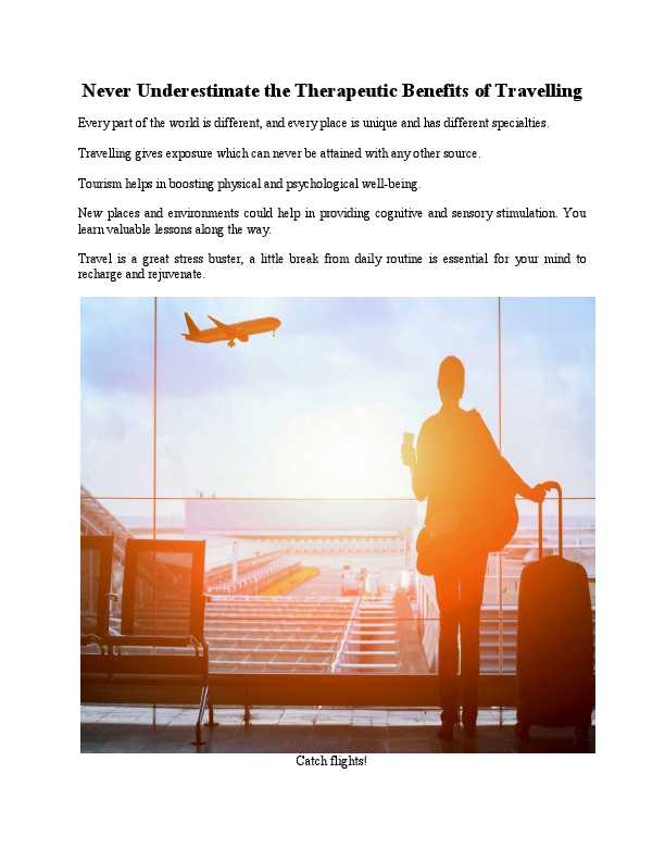 Never Underestimate the Therapeutic Benefits of Travelling - Article.pdf
