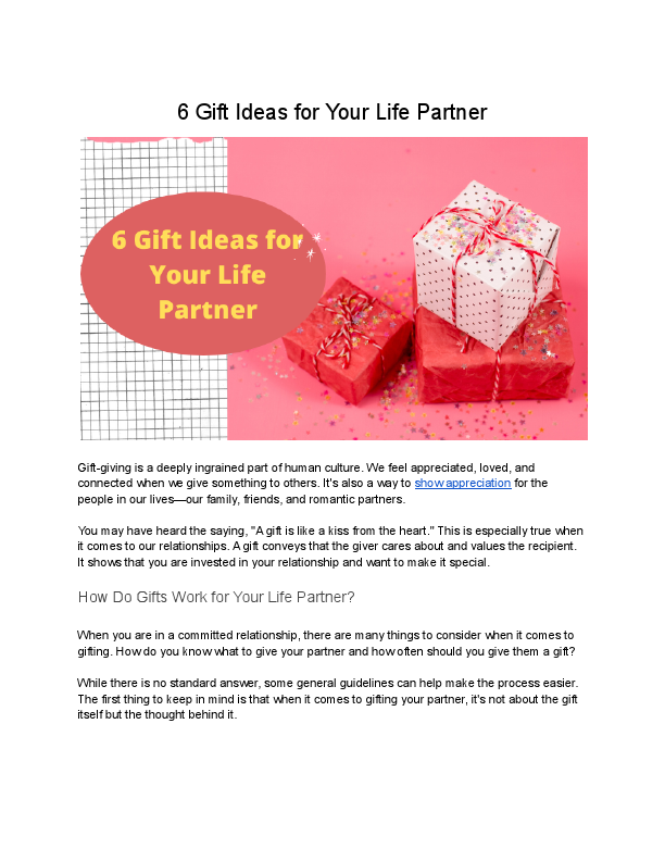 6 Gift Ideas for Your Life Partner.pdf