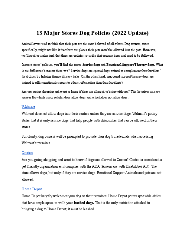 13 Major Stores Dog Policies.pdf