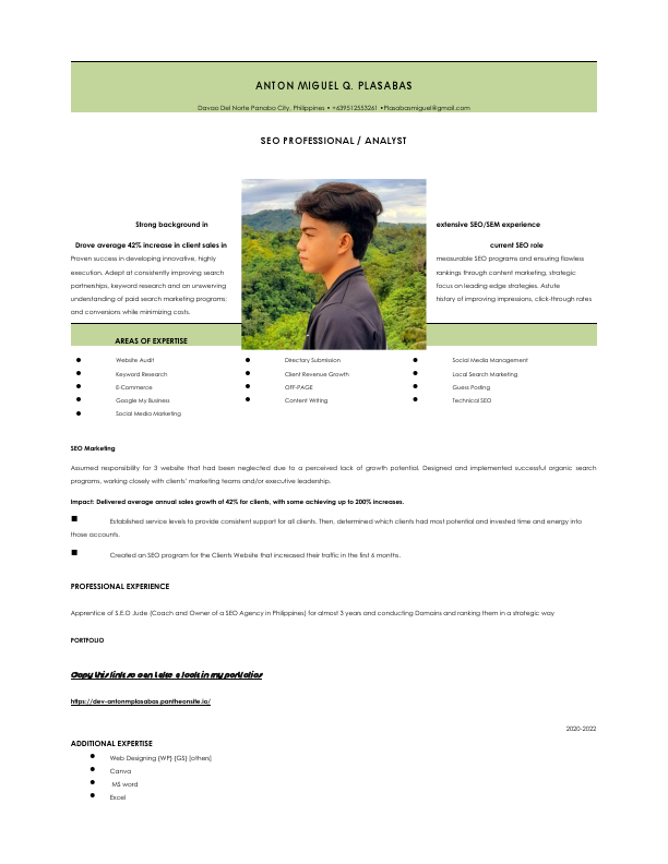 Resume for seo Specialist by Anton Miguel Plasabas.pdf