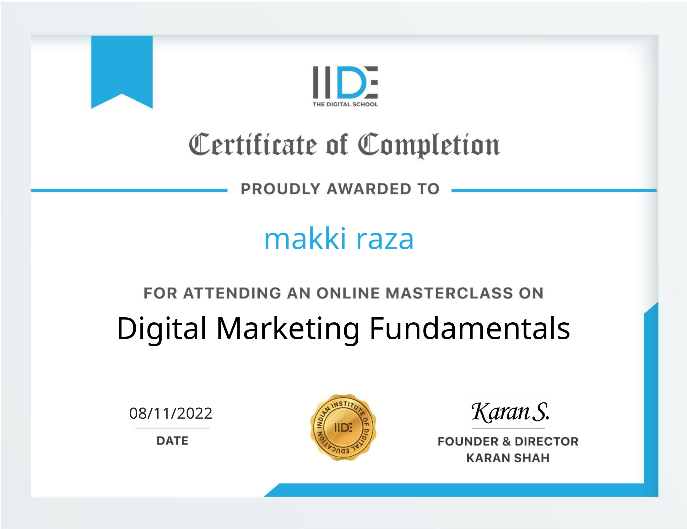Digital Marketing Fundamentals MasterClass Certificate _ IIDE.pdf