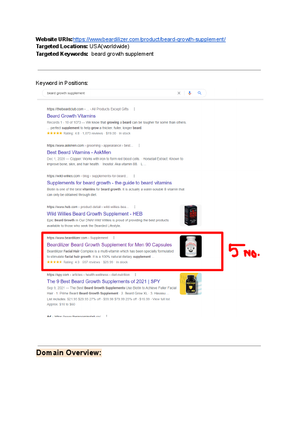 Project for e-commerce website- product SEO And Rank.pdf