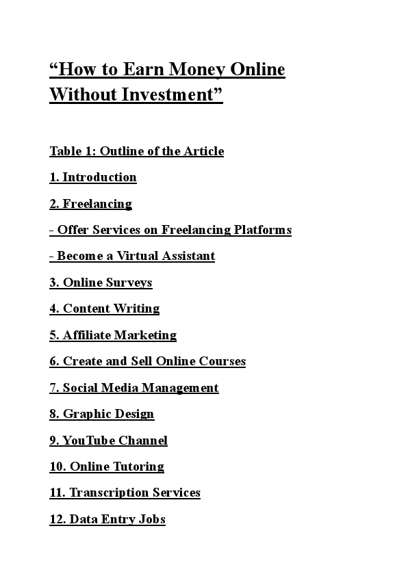 “How to Earn Money Online Without Investment”.pdf