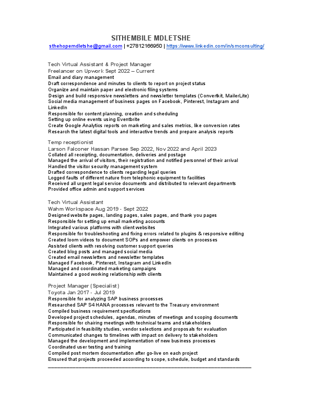 Resume - Sithembile Mdletshe.pdf