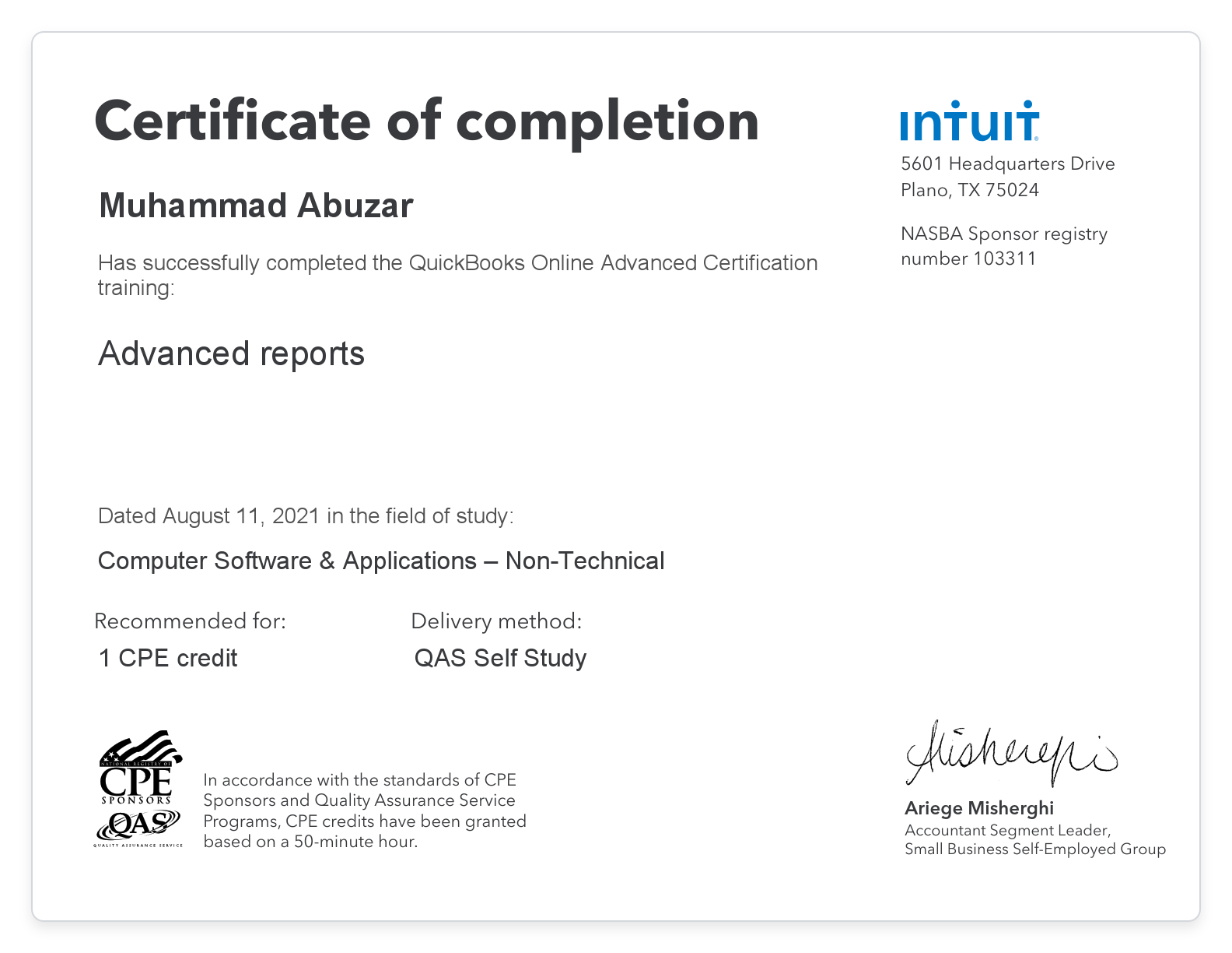 CPE credit - Advancedreports - Muhammad Abuzar.pdf