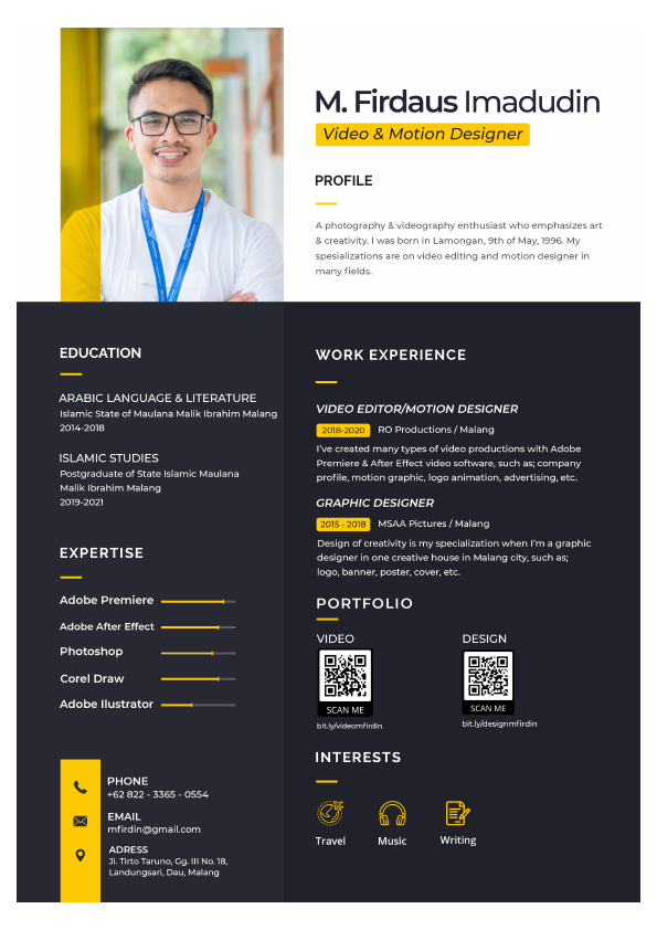 M. Firdaus Imaduddin CV 2021 - Editor Video.pdf