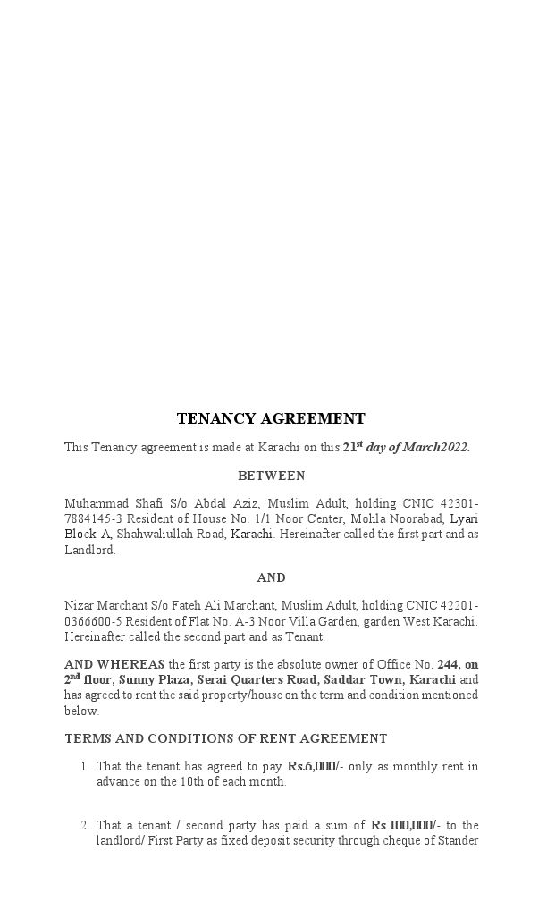 Tenancy Agreement between NIZAR MARCHAND and shafi.pdf