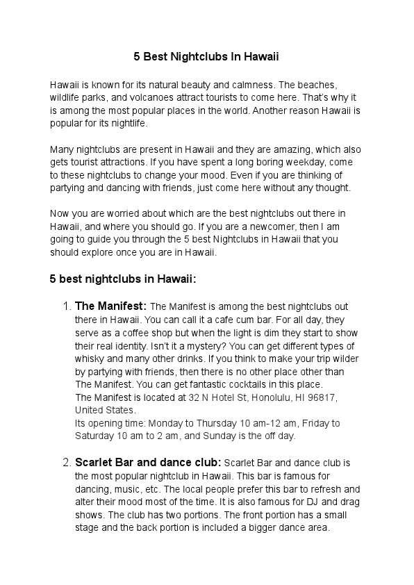 5 Best Nightclubs  In Hawaii.pdf