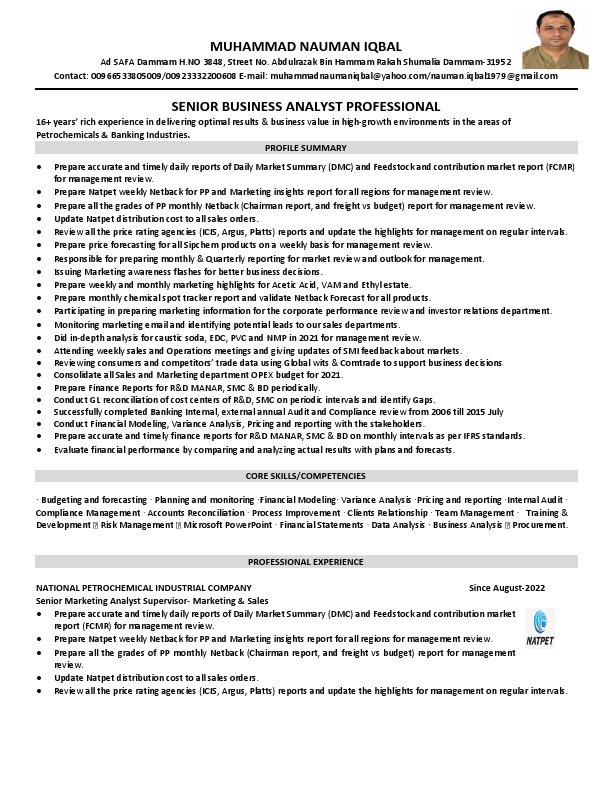 MUHAMMAD NAUMAN   IQBAL-Resume updated.pdf