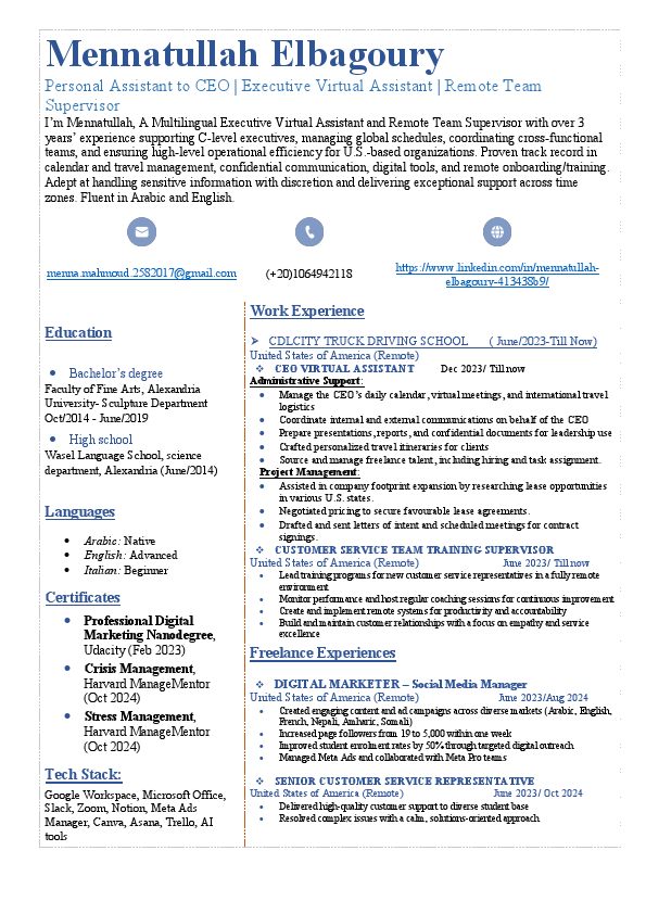 V.A Mennatullah Elbagoury - July2025-Personal Assistant.pdf