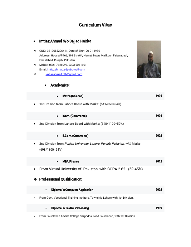 CV Imtiaz Ahmad Updated.pdf