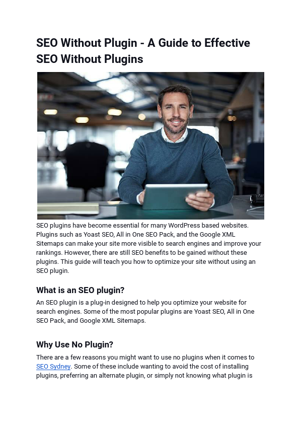 SEO Without Plugin - A Guide to Effective SEO Without Plugins.pdf