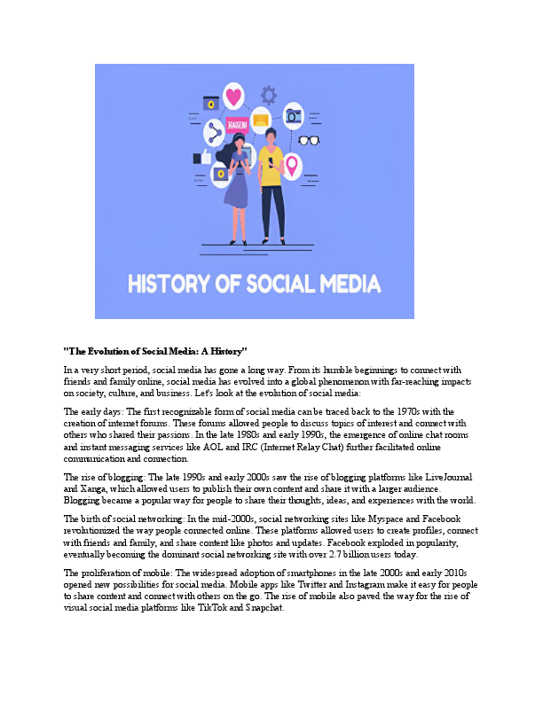 The Evolution of Social Media A History.pdf