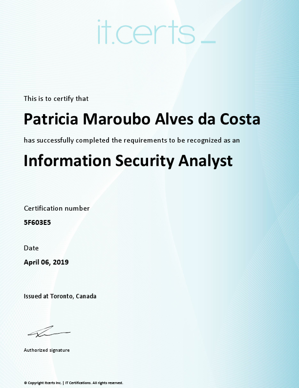 Information Security Analyst Patricia Maroubo Alves da Costa.pdf
