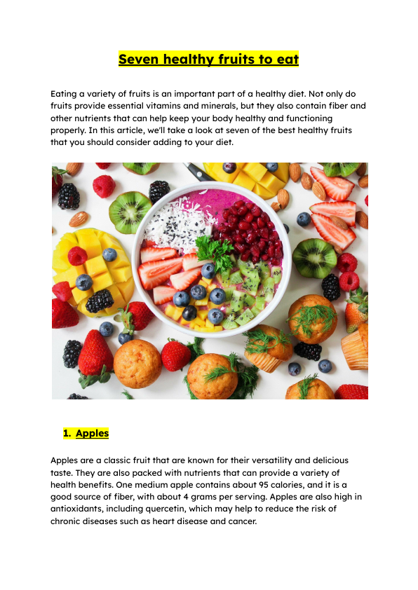 Seven healthy fruits to eat.pdf