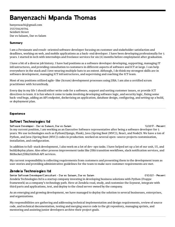 Banyenzachi Mpanda Thomas's resume.pdf