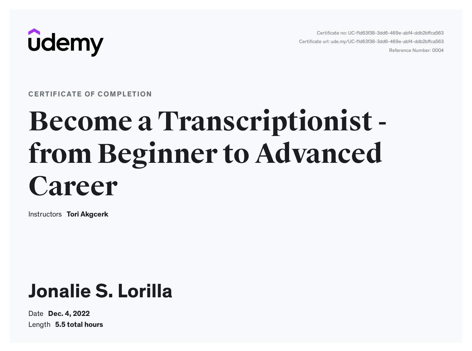 Transcription Certificate (UDEMY).pdf