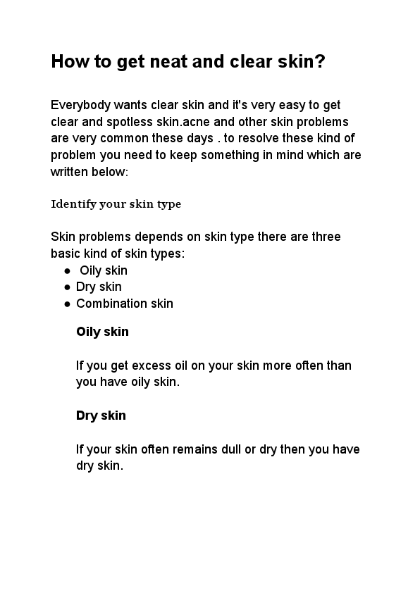 How to get neat and clear skin (2).pdf