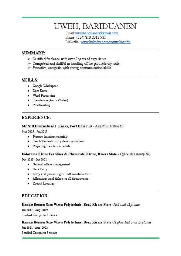 Uweh Bariduanen Resume.pdf