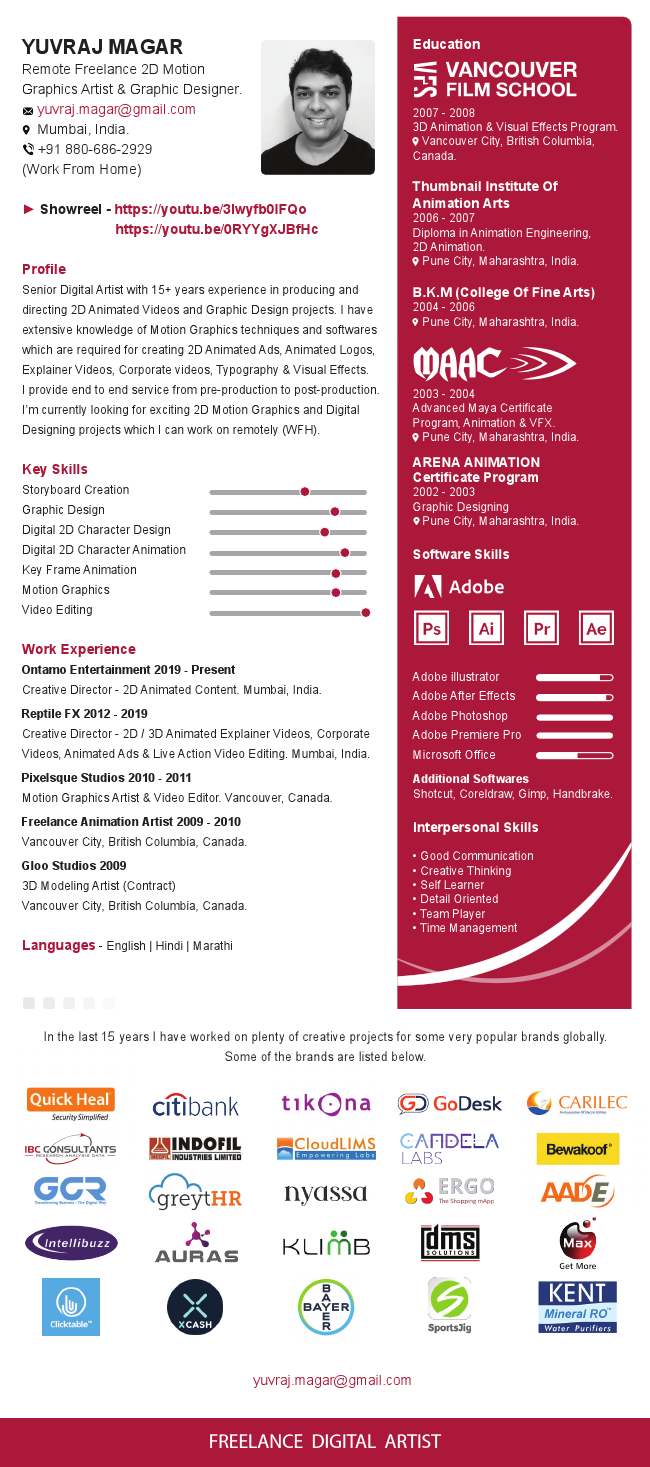 Yuvraj M - Digital Artist - Resume.pdf