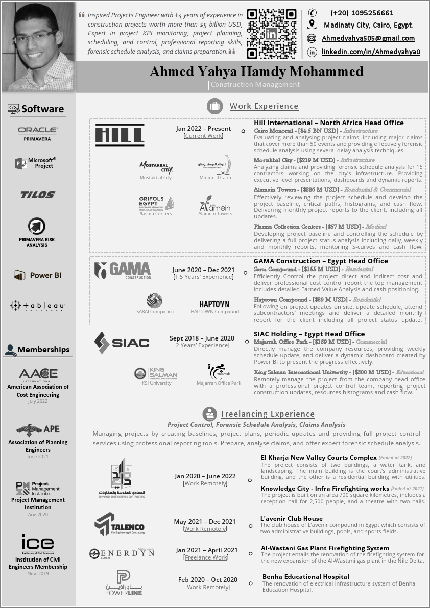 Project Control Engineer - Ahmed Yahya CV.pdf