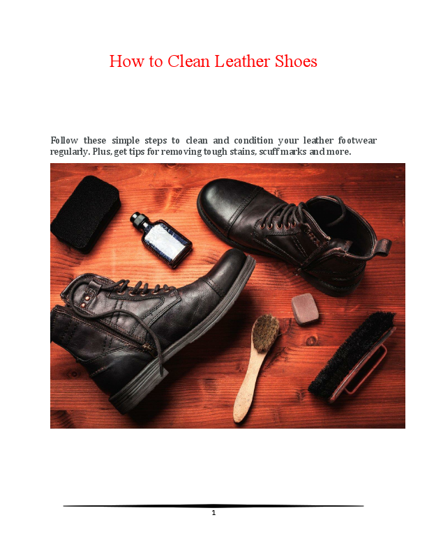 How to Clean Leather Shoes...pdf