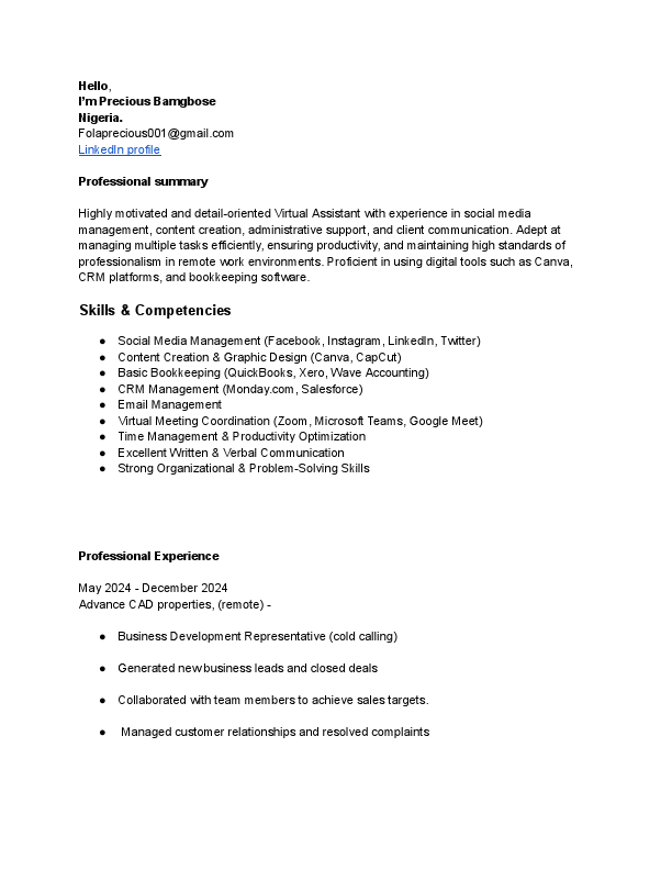 Precious' RESUMÉ .pdf