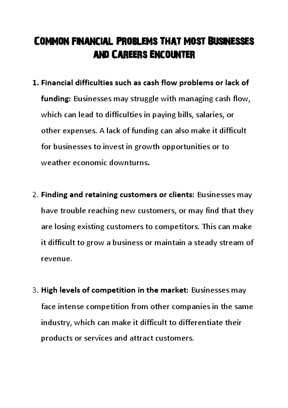 Common Financial Problems That Most Businesses and Careers Encounter.pdf