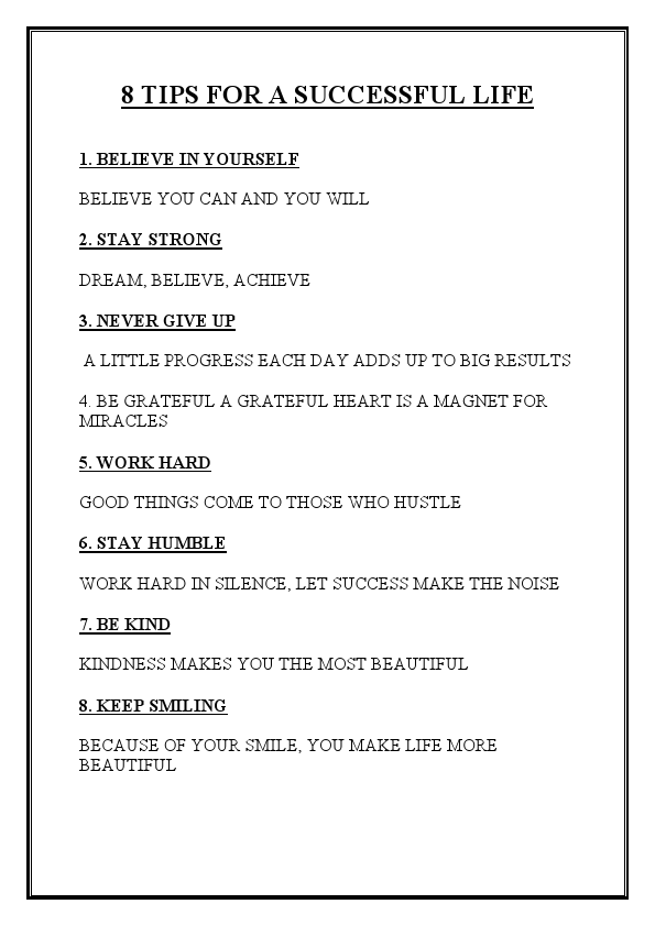 8 TIPS FOR A SUCCESSFUL LIFE.pdf