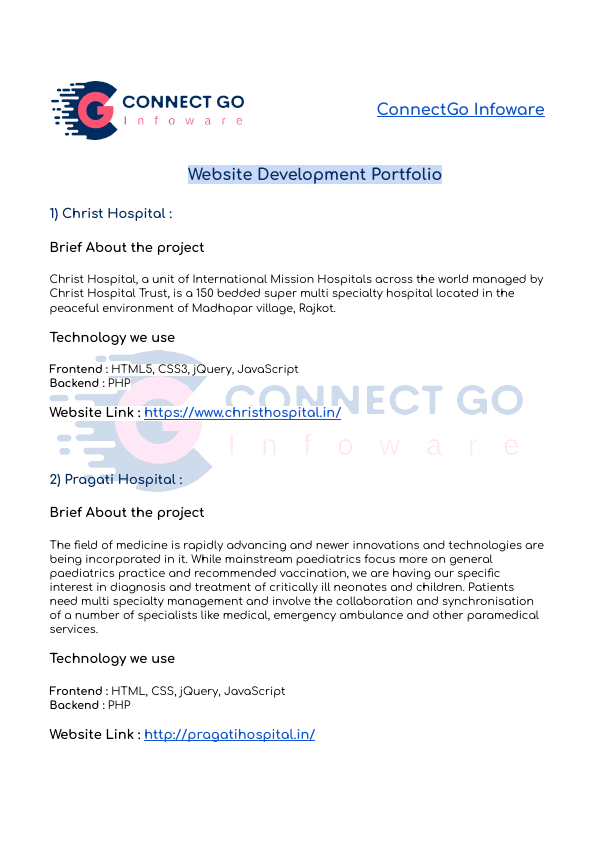 ConnectGo Infoware Websites Portfolio.pdf