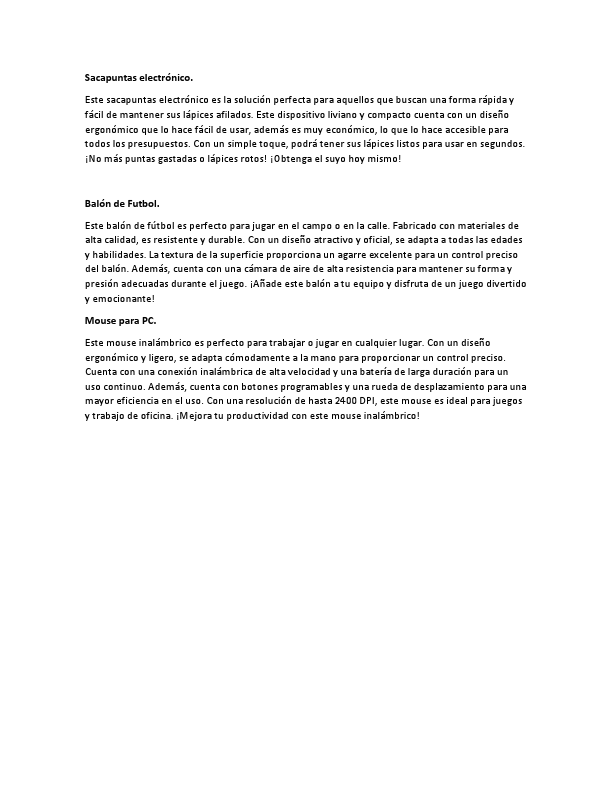 Ejemplos de Descripciones de Producto.pdf