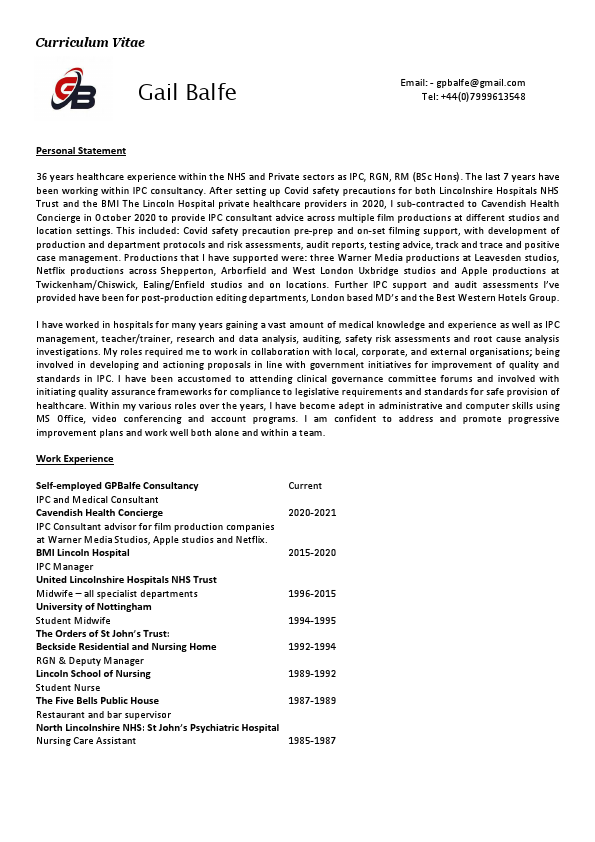 CV - Gail Balfe.pdf