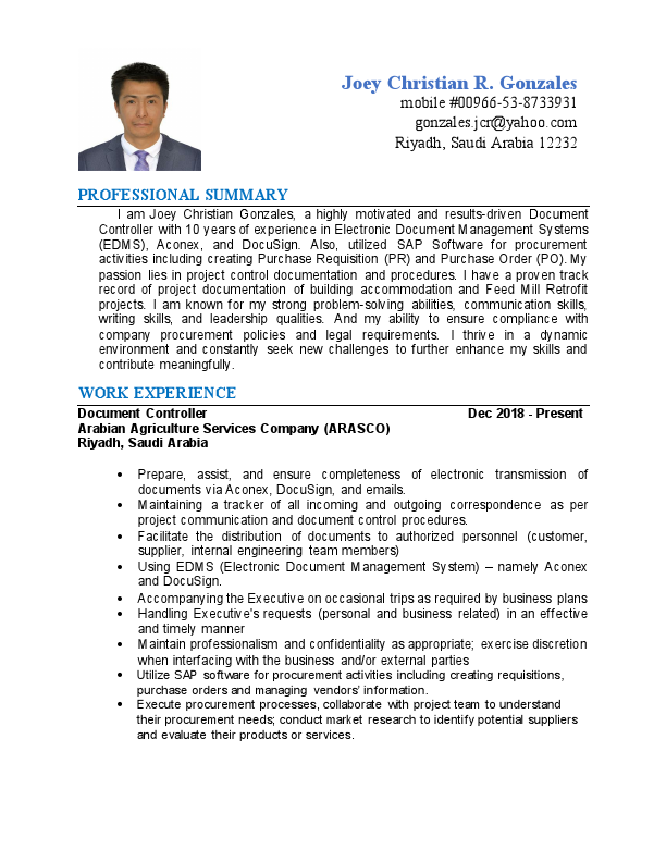 Document Controller - CV.pdf