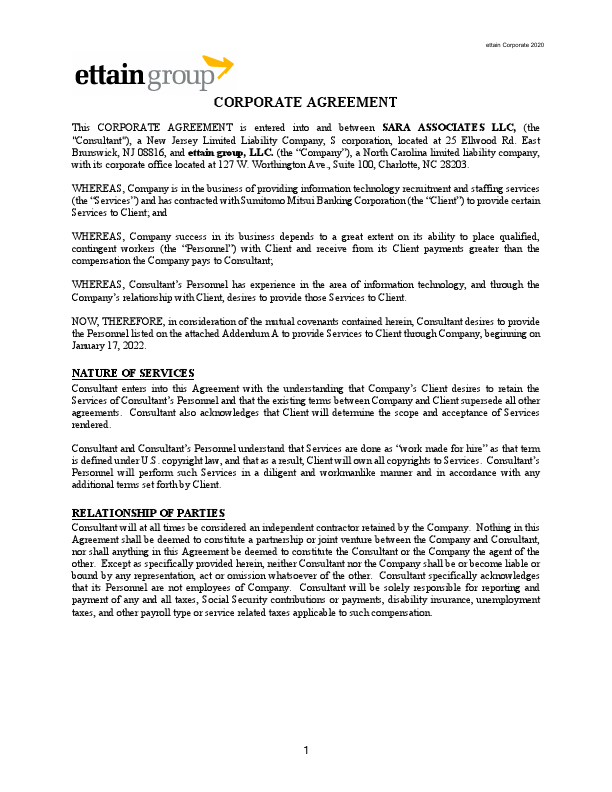 Corporate Agreement_Sara Associates LLC_Noaman Hassan (1).pdf
