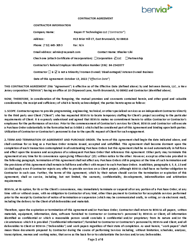 CONTRACTOR AGREEMENT-Rayan IT Technologies LLC.pdf