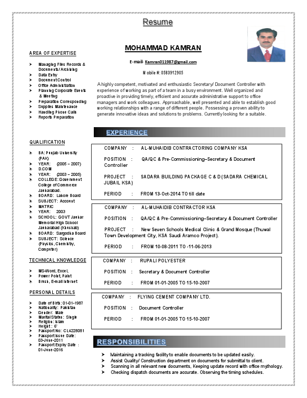 CV OF MOHAMMAD KAMRAN.pdf