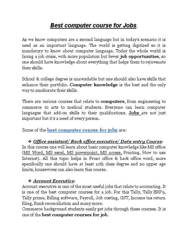 Best computer course for Jobs.pdf