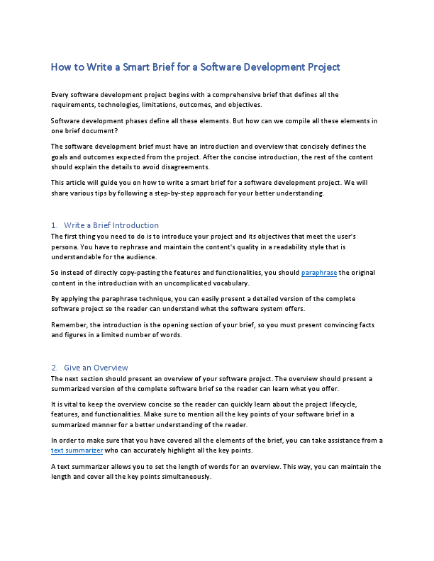 How to Write a Smart Brief for a Software Development Project.pdf