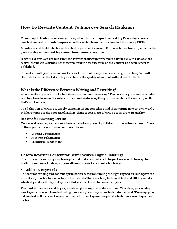 How to rewrite content to improve search rankings.pdf