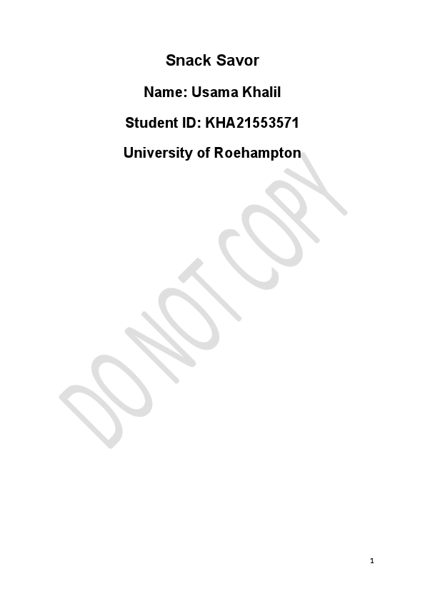 Final Document of  Strategic Marketing Project (Snack Savor).pdf