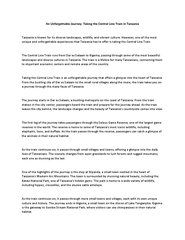 An Unforgettable Journey Taking the Central Line Train in Tanzania.pdf