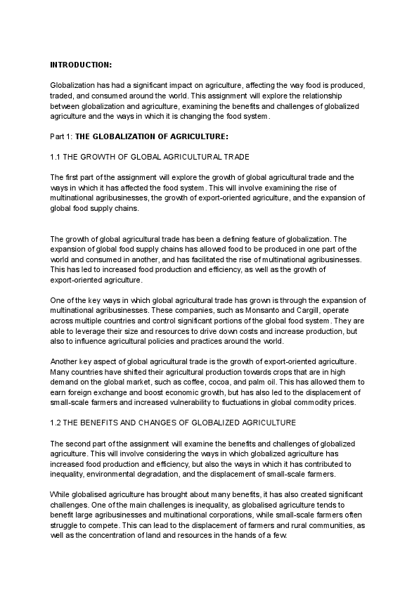 Globalization And Agriculture .pdf