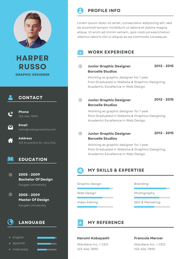 Black Blue Modern Professional CV Resume Template.pdf