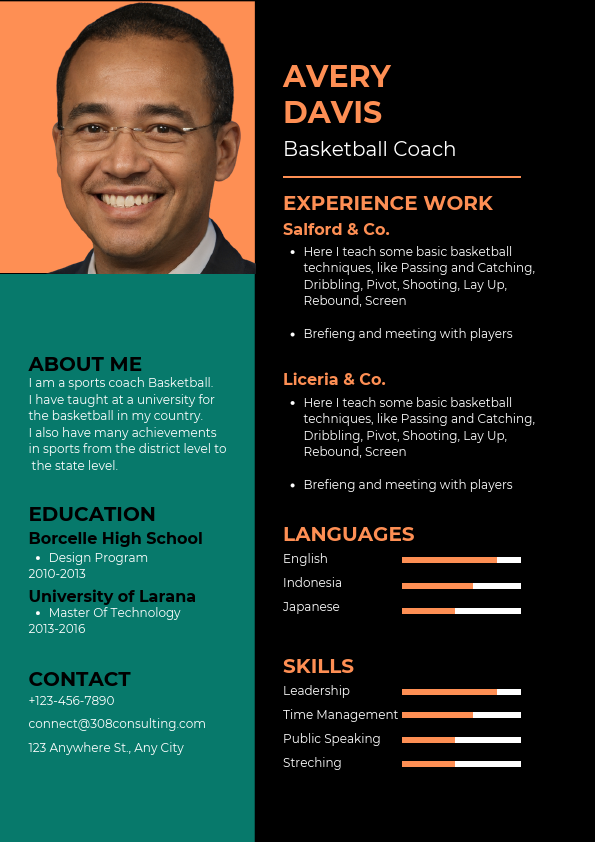 Orange And Black Professional Basketball Coach Resume.pdf