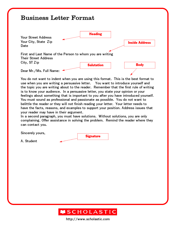 Business Letter Writing Template PDF Format Free Download.pdf