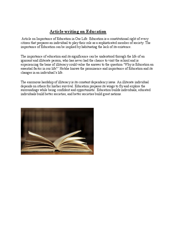 Article writing on Education.pdf