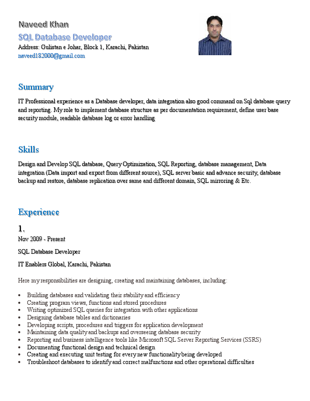 Naveed Khan - SQL Database Developer.pdf