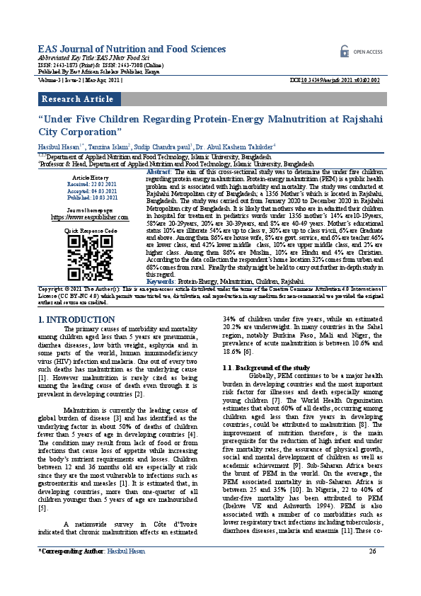 Under Five Children Regarding Protein.pdf