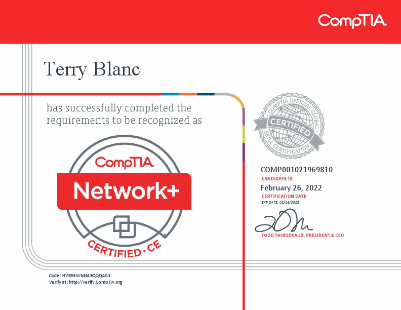 CompTIA Network+ ce certificate.pdf