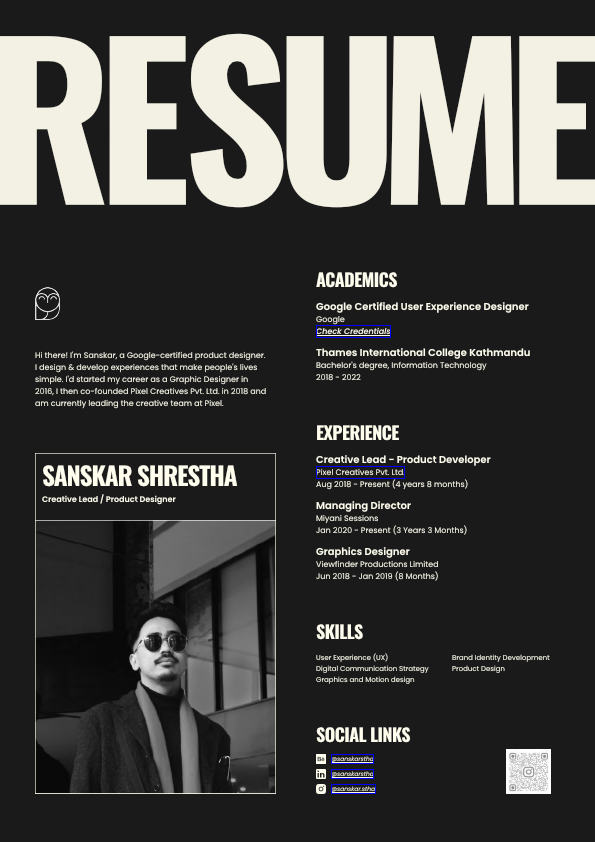 [Sanskar S.] Resume - Product Designer.pdf